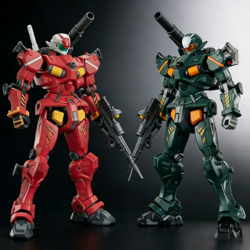 Model Kit Water Decal - HG 1/144 GQuuuuuuX ライトタイプガンキャノンアクションフィギュア組立モデルキットボーイパズルおもちゃデスクトップ装飾品ウォータースライドデカール付き