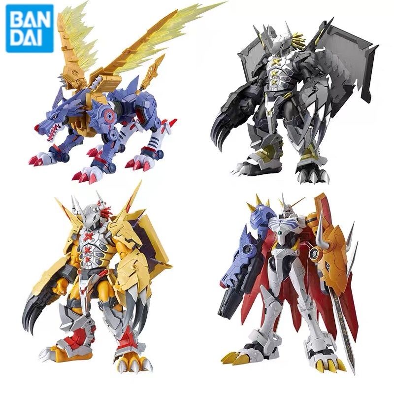 Model Kit Yugioh Bandai - 本物のバンダイ FRS デジモンアドベンチャーメタルガルルモンウォーグレイモンオメガモン X 抗体アニメアクションフィギュア組立モデルおもちゃ