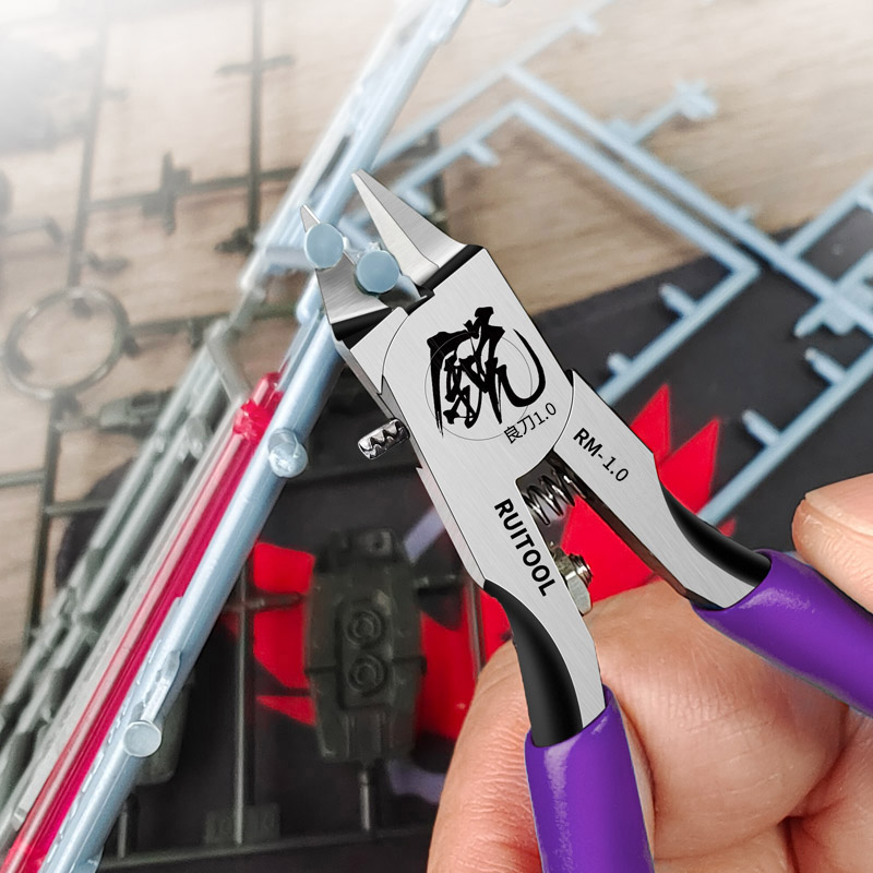 Model Kit Nipper - 4.7インチモデルニッパー超薄型片刃ガンダムモデルの構築ツール初心者向けプラスチックモデルの修理と修正