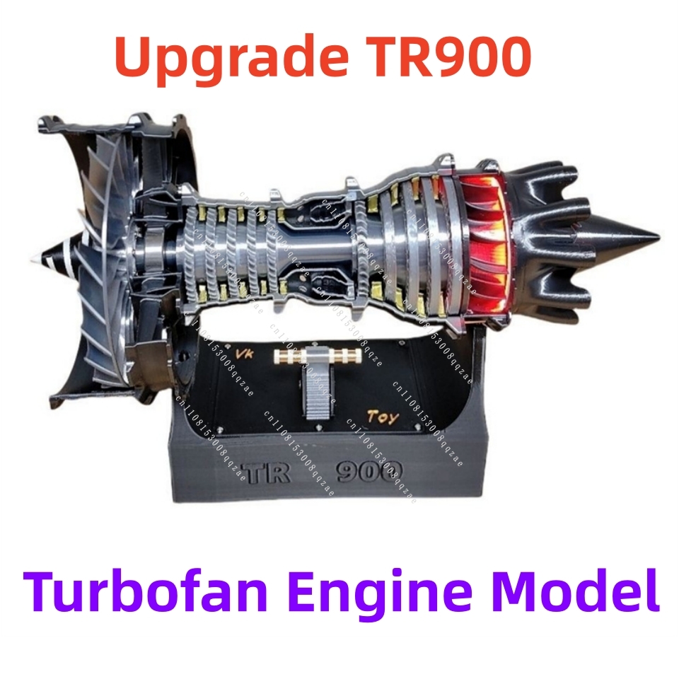 Model Kit Jet Engine - アップグレードTR900ターボファンエンジンモデルDIY組み立てキット高速航空機ジェットエンジン3Dプリント実験玩具-完成品