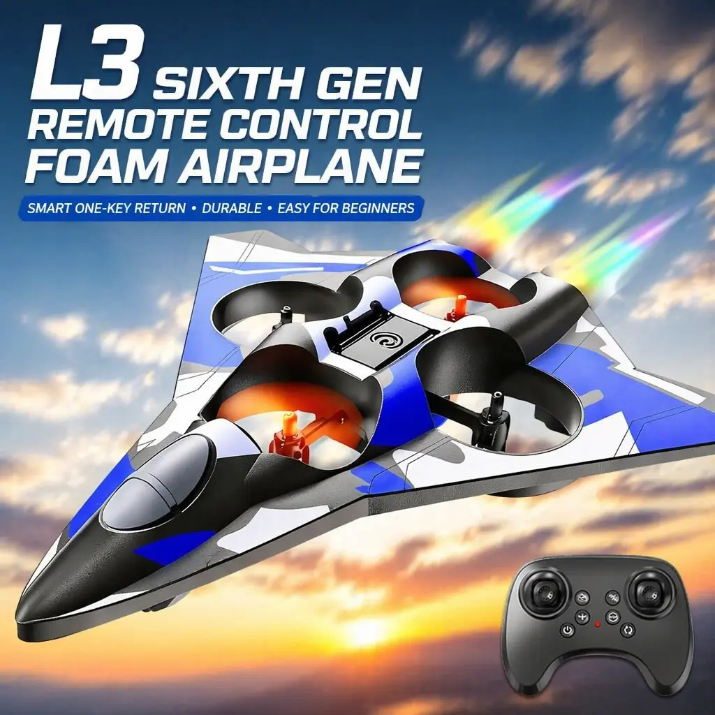 Model Kit Expert - 新型高性能L3フォーム航空機スタントインテリジェント固定高度ホバー360 ° UAVリモートLEDライトコントロール戦闘機おもちゃをオンにする