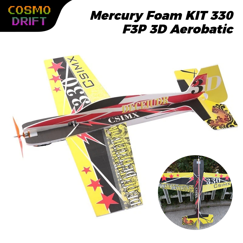 Model Kit Expert - 電動RC F3P 3D曲技飛行330マーキュリーフォームキットDIY固定翼飛行機軽量室内模型ホビービルダー向け機体