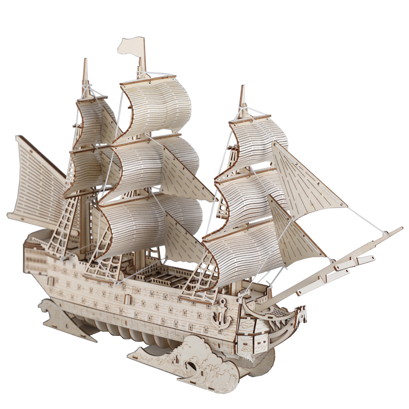 Model Kit Hms Victory - HMS 勝利船モデルキット 3D 木製ボートパズル英国帆船木のおもちゃ子供大人キッズパーティーゲームギフト