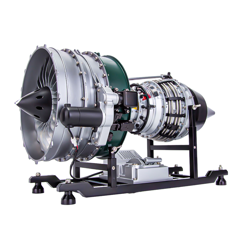 Model Kit Jet Engine - DIYジェットタービンエンジン組み立てモデルキットコレクション玩具DM119航空ツインシャフトターボファンエンジンキット1000+パーツ
