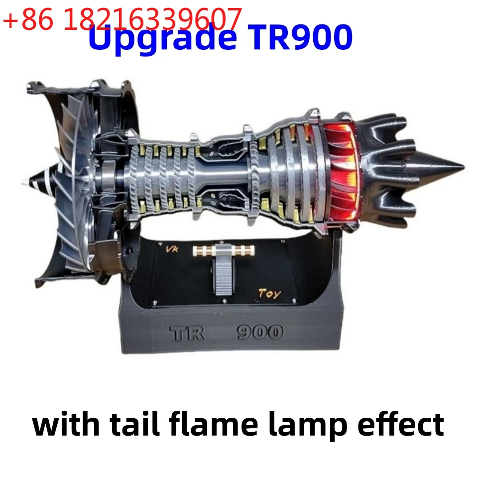 Model Kit Jet Engine - TAOアップグレードTR900ターボファンエンジンモデル組み立てキット 大人向けDIY組み立て玩具 航空機ジェットエンジン