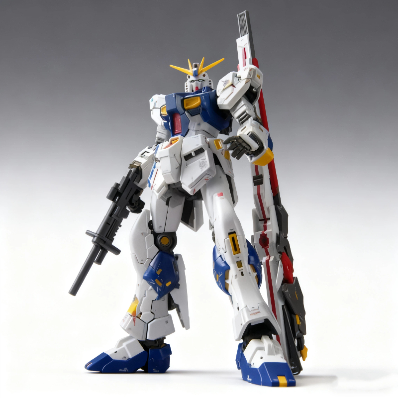 Model Kit Water Decal - RG 1/144 RX-93ff V型戦闘機組み立てモデルキットアクションフィギュア、ウォーターデカール、ディスプレイスタンド付き、プラスチック製おもちゃモデル、男の子向けコレクターギフト