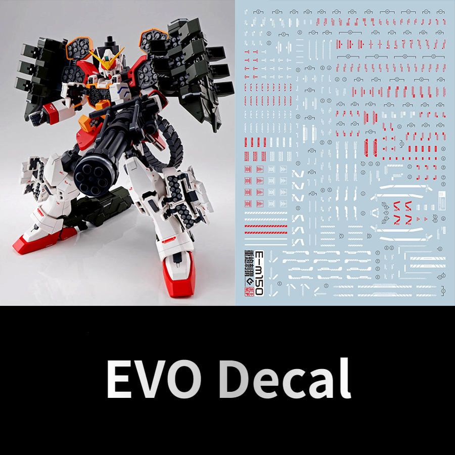 Model Kit Water Decal - EVO MG150 蛍光デカールフィット 1/100 MG ヘビーアームズ