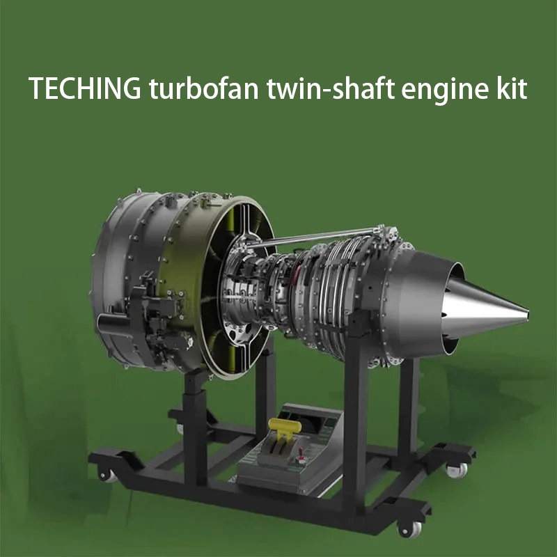 Model Kit Jet Engine - TECHING 1000+ 部品ターボファンツインシャフトエンジンキット DIY ジェットタービンエンジンアセンブリモデルキットコレクションおもちゃ DM119