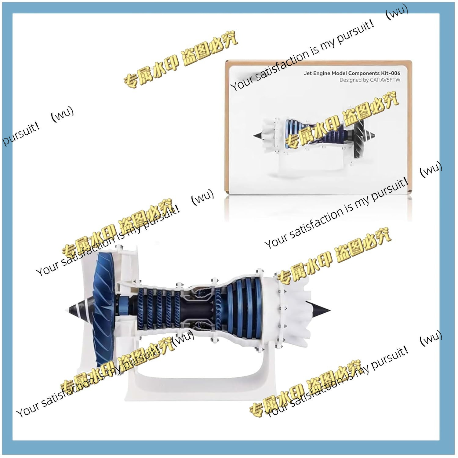 Model Kit Jet Engine - Bambu Lab Makerworld MH006 ジェットエンジンモデル組み立てキット 006