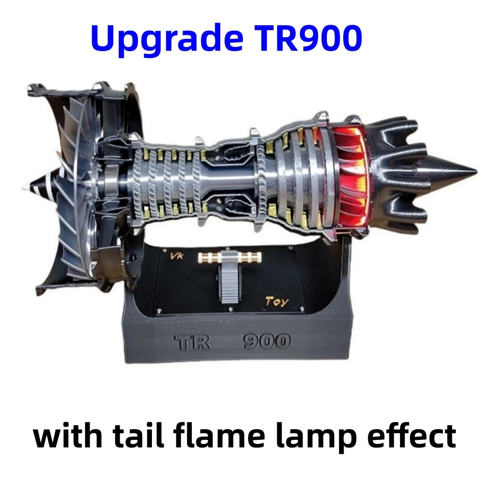 Model Kit Jet Engine - DIY組み立て玩具 航空機 ジェットエンジン アップグレード TR900 ターボファン