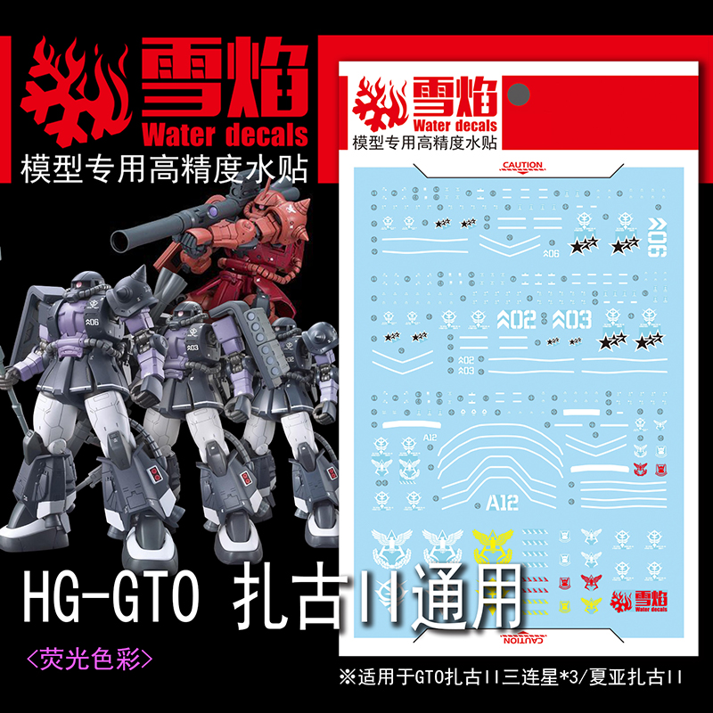 Model Kit Decals - モデルデカールウォータースライドデカールツール 1/144 HG GTO ザク II