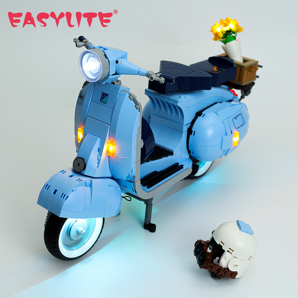 Model Kit Expert - Easyylite-オートバイ用LEDライトセット,作成者,専門家向けの照明キット,10298,vpa 125,モデル,ビルディングブロック