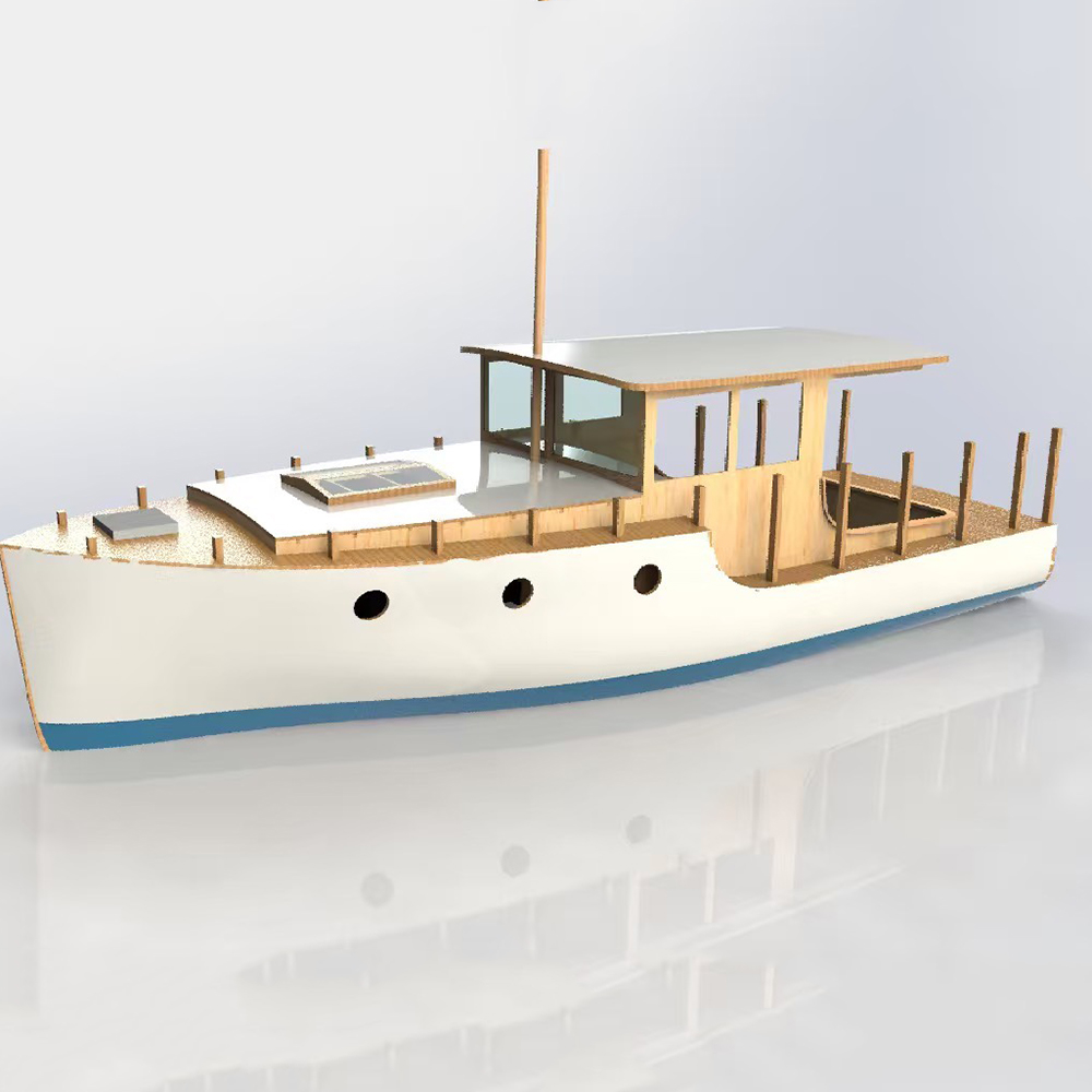 Model Kit Yacht - RCボート 70cm ヨーロッパ風 クラシック 小型ヨット ラジコンボート