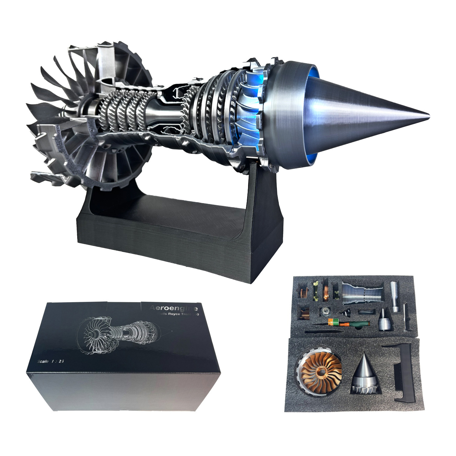 DIY ターボファンジェットエンジンモデル航空機エンジンキッ - Model Kit Jet Engine のレビューと価格