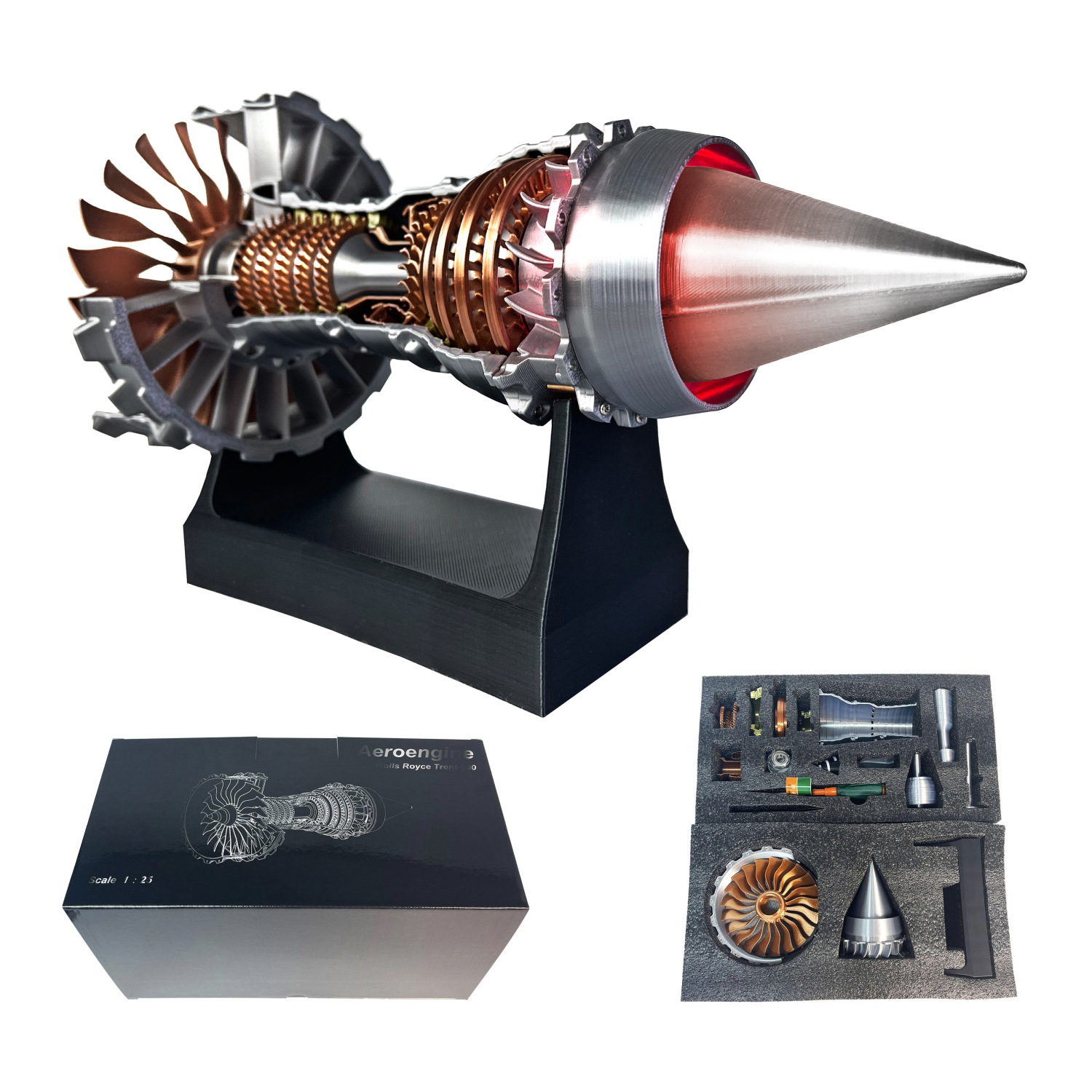 DIY ターボファンジェットエンジンモデル航空機エンジンキッ - Model Kit Jet Engine のレビューと価格
