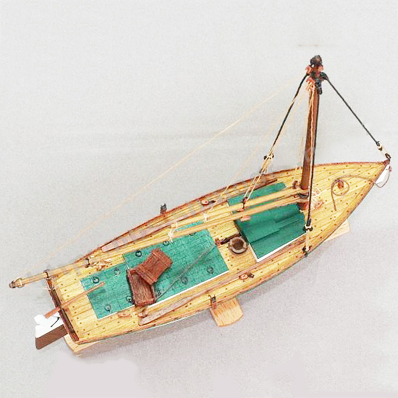 手作りの木製ボート,釣り用の木製ガラガラ,モデル1/35,ボ - Model Kit Yacht のレビューと価格