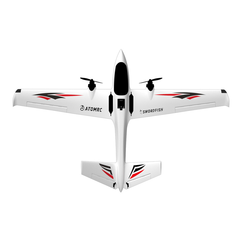 Atomrc-メカジキのダブルエンジン,Vテール固定翼グライ - Model Kit Expert のレビューと価格