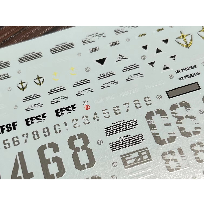 スライディングステッカー,1/100 mg RX-79 [g - Model Kit Decals のレビューと価格