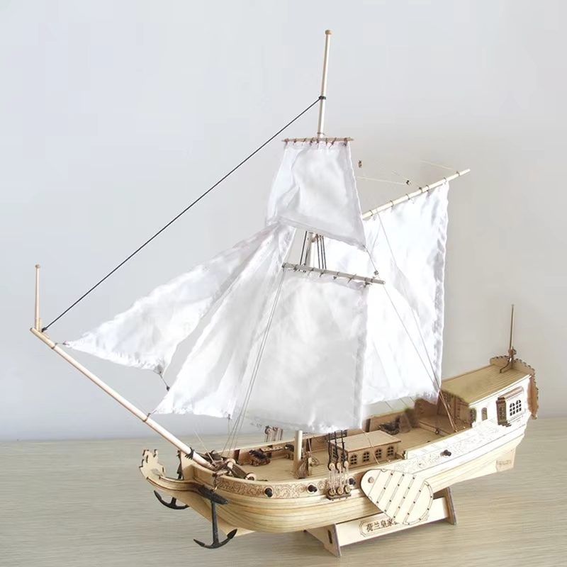 木製組立モデルキット古典的な帆船オランダ王室ヨット木製帆船キ - Model Kit Yacht のレビューと価格