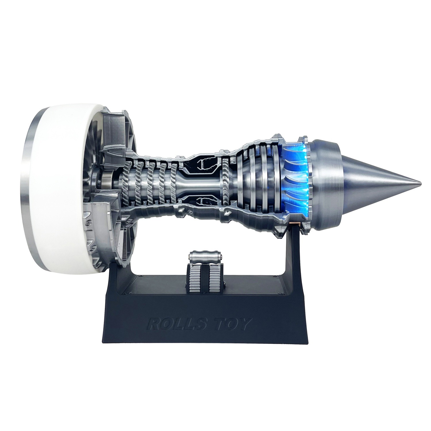 3Dプリントされたタービンエンジンモデル - LEDライト付 - Model Kit Jet Engine のレビューと価格