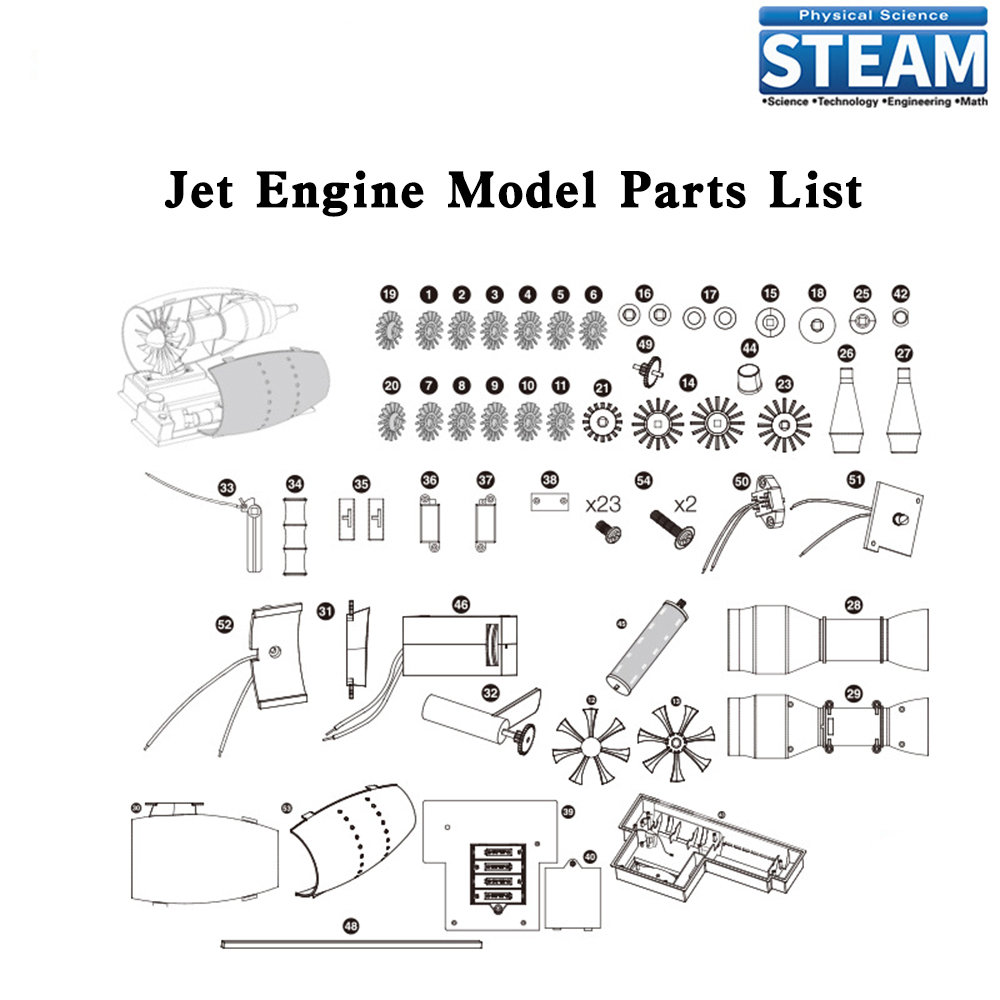 ジェット航空機エンジンモデルaero-エンジン,船舶用ファン - Model Kit Jet Engine のレビューと価格