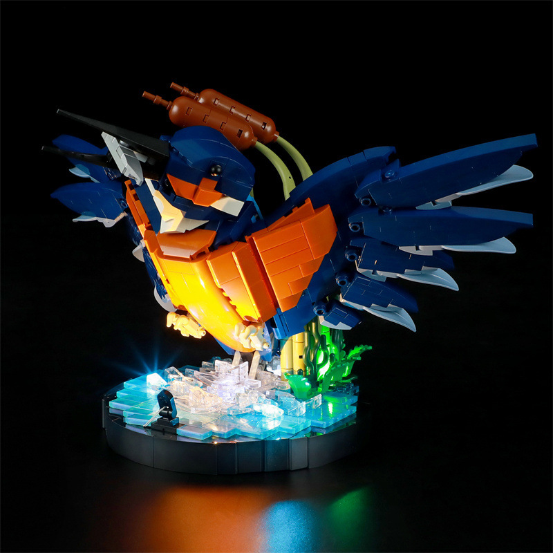 キングフィッシャーバードアニマルビルディングブロック,LED - Model Kit Expert のレビューと価格
