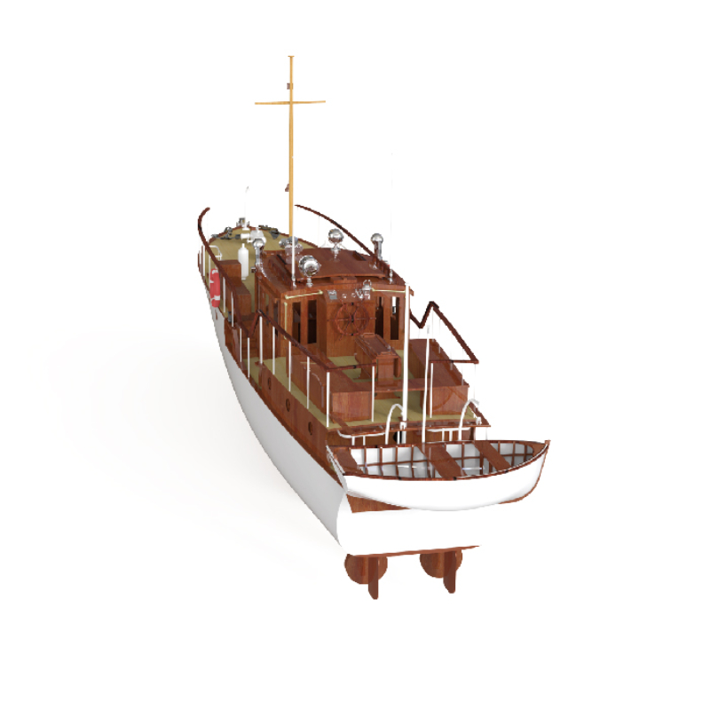 リモコン付き木製ボート,880mm,1/18木製ボートキット - Model Kit Yacht のレビューと価格