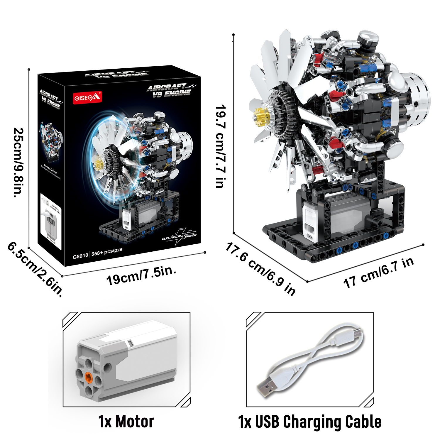 DIY機械式ジェットエンジン組み立てブロックキットモーター可 - Model Kit Jet Engine のレビューと価格